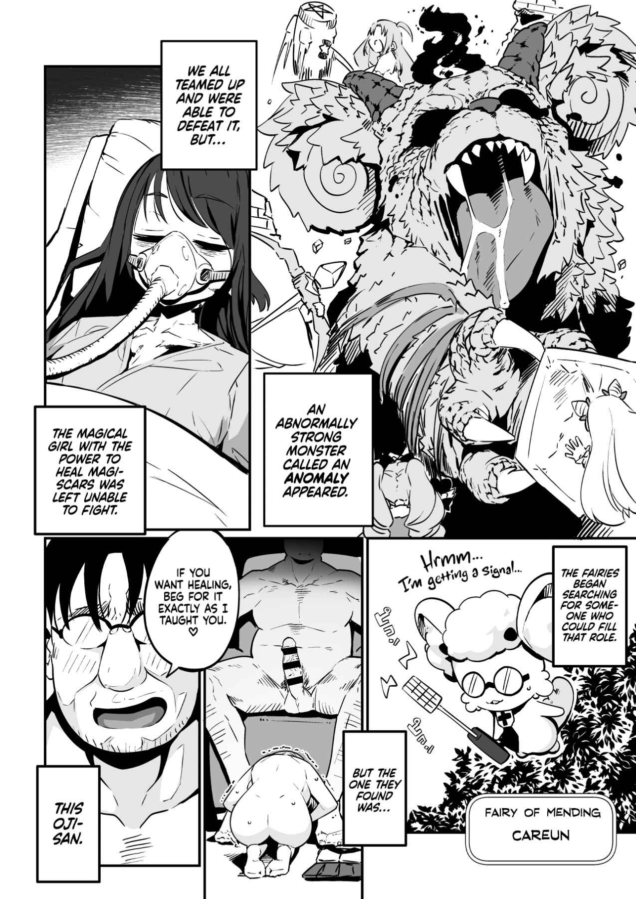 Hentai Manga Comic-Healing (Breaking) a Magical Girl - Only Oji-san Can Cure Her Wounds!-Read-11